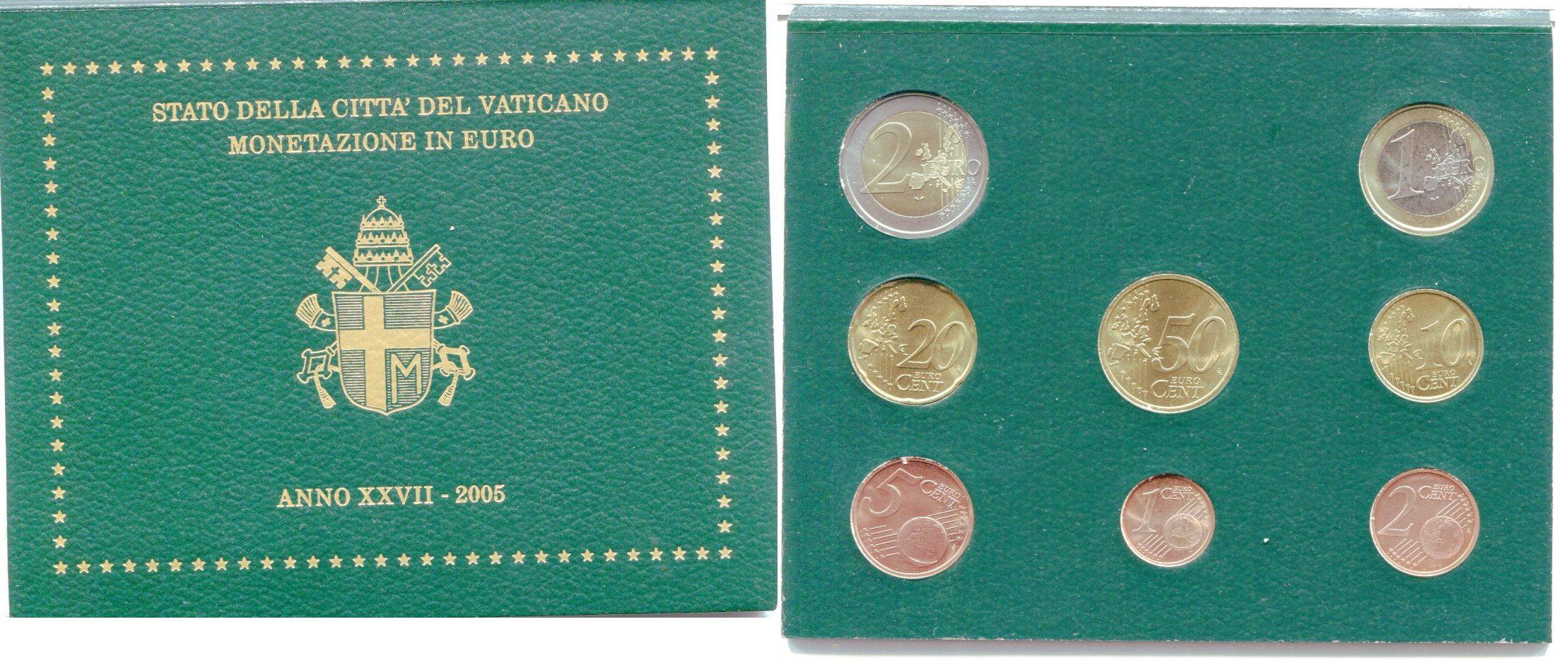 Foto Vatikan Euro Kursmünzensatz 2005 foto 331909