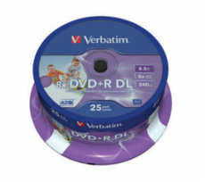 Foto Verbatim DVD+R Double Layer Inkjet Printable 8x foto 12393