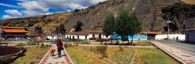 Foto Vinilos decorativos Houses in a Village, San Rafael De Mucuchies, Merida State, Andes, Venezuela de Panoramic Images, 183x61 in. foto 579316