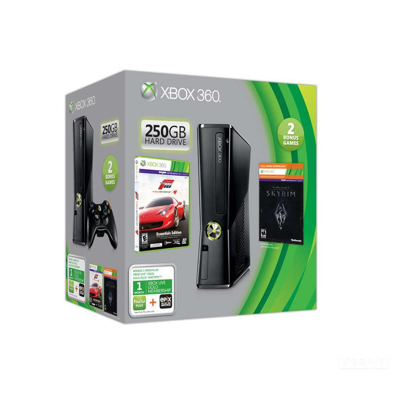 Foto Xbox 360 Slim 250GB Pack Skyrim+Forza 4 foto 40060