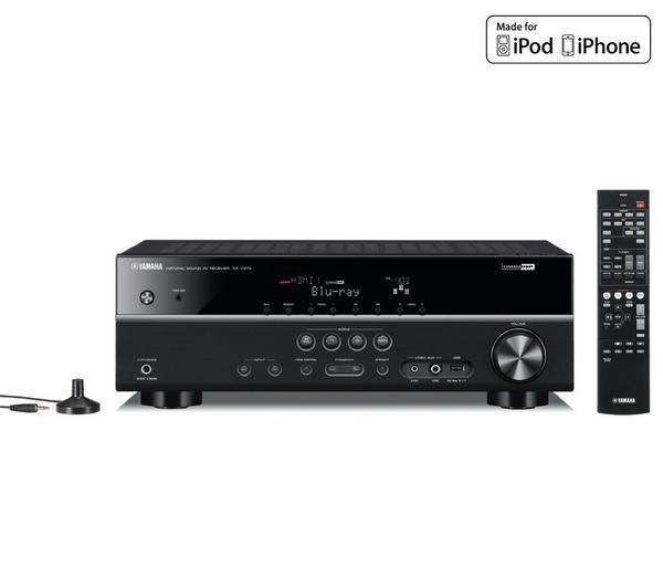 Foto Yamaha Amplificador audio/video RX-V373 - negro Sistema 5.1, Dock iPod/iPhone, HDMI, USB foto 5596