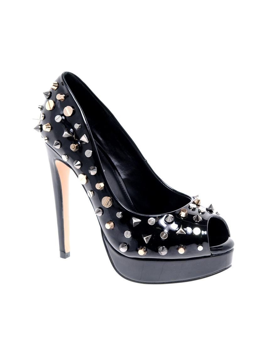 Foto Zapatos negros con plataforma y tachuelas Genie de Carvela Negro foto 405922