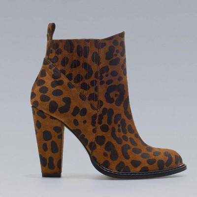 Foto Zara Season A/w 12/13. Leopard Print Ankle Boots Shoes. Leather. All Sizes. foto 27167